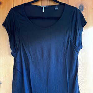 CLOSE OUT SALE: Scotch & Soda Black "Midnight Safari" Cap Sleeve Tee - Small